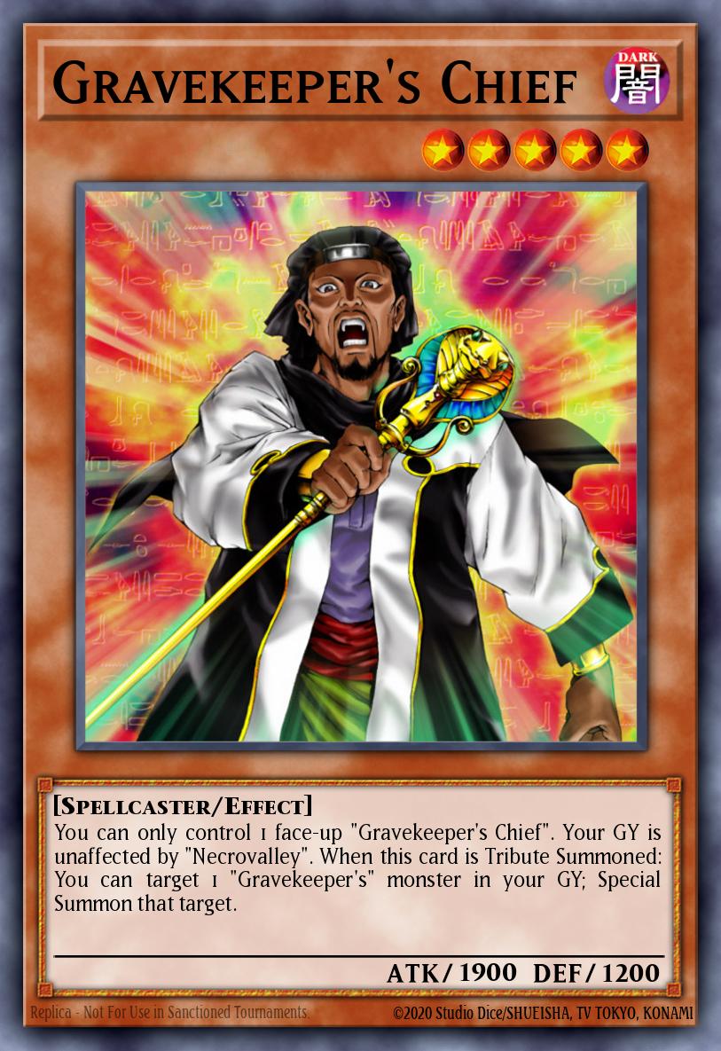 (187) YuGiOh TCG LCYW: Legendary Collection 3: Mega Pack Single: Gravekeeper's Chief Ultra Rare