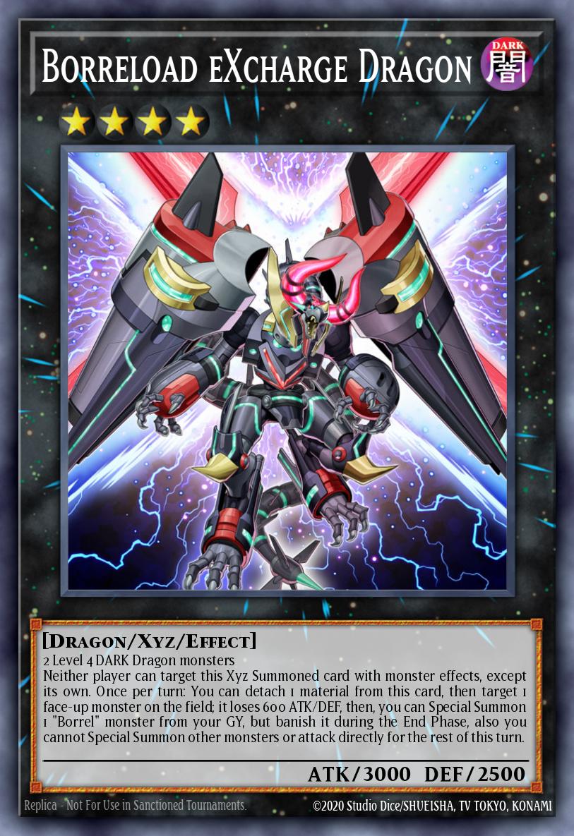 (117) YuGiOh TCG MP20: 2020 Tin of Lost Memories Mega Pack Single: Borreload eXcharge Dragon Super Rare
