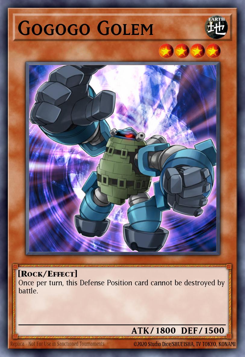 (152) YuGiOh TCG RA04: Quarter Century Stampede Single: Gogogo Golem (V.1 - Platinum Secret Rare) Platinum Secret Rare