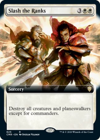 (625/361) Magic The Gathering Commander Legends: Extras Single: Slash the Ranks Holo Rare