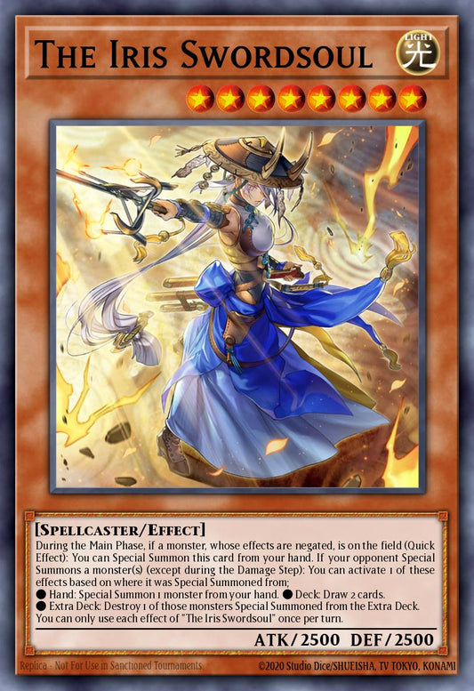 (023) YuGiOh TCG RA01: 25th Anniversary Rarity Collection Single: The Iris Swordsoul (V.5 - Quarter Century Secret Rare)  Quarter Century Secret Rare