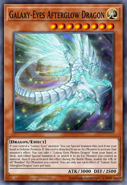 (017) YuGiOh TCG RA01: 25th Anniversary Rarity Collection Single: Galaxy-Eyes Afterglow Dragon (V.1 - Super Rare)  Super Rare