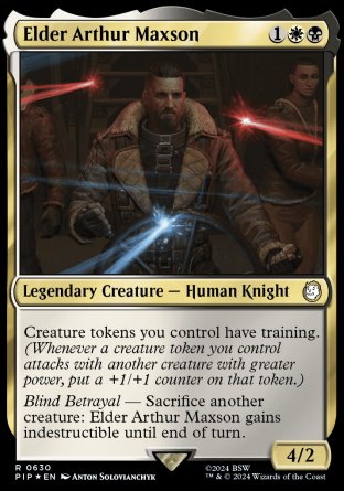 (630) Magic The Gathering Universes Beyond: Fallout: Extras Single: Elder Arthur Maxson (V.2) Holo Rare