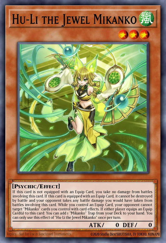 (192) YuGiOh TCG MP24: 25th Anniversary Tin: Dueling Mirrors Single: Hu-Li the Jewel Mikanko  Ultra Rare