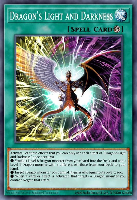 (057) YuGiOh TCG INFO: The Infinite Forbidden Single: Dragon's Light and Darkness  Common
