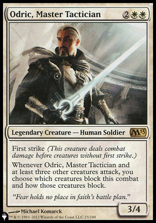(023) Magic The Gathering The List Single: Odric, Master Tactician Rare
