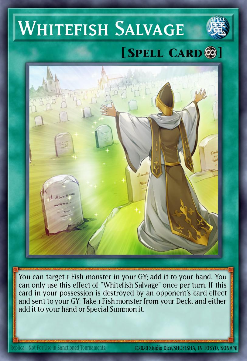 (099) YuGiOh TCG MP20: 2020 Tin of Lost Memories Mega Pack Single: Whitefish Salvage Super Rare