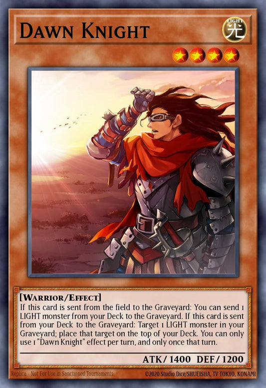 (033) YuGiOh TCG PRIO: Primal Origin Single: Dawn Knight  Rare