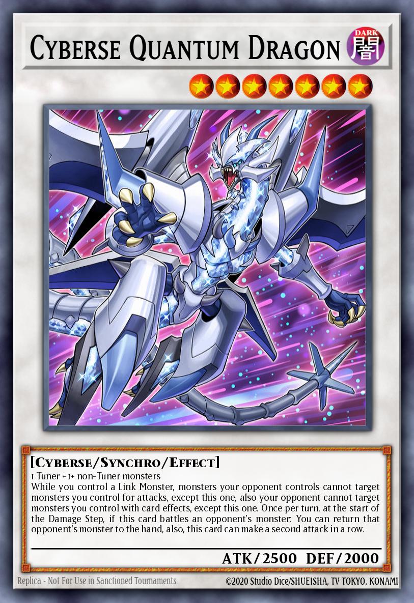 (018) YuGiOh TCG MP20: 2020 Tin of Lost Memories Mega Pack Single: Cyberse Quantum Dragon Secret Rare