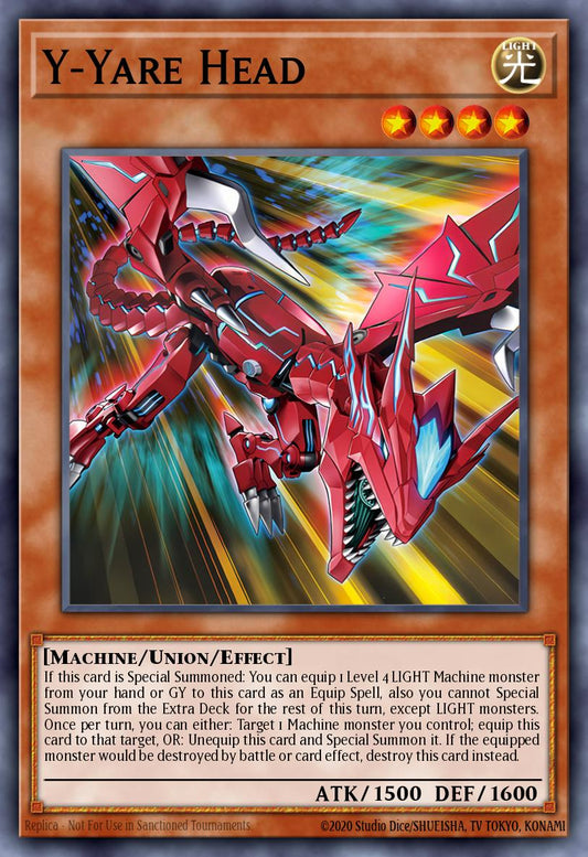 (019) YuGiOh TCG MZTM: Maze of the Master Single: Y-Yare Head  Rare