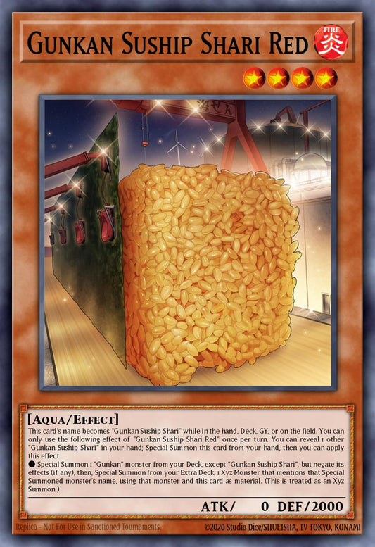 (155) YuGiOh TCG MP24: 25th Anniversary Tin: Dueling Mirrors Single: Gunkan Suship Shari Red  Ultra Rare