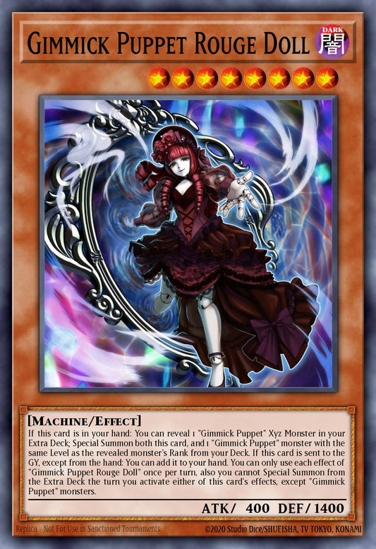 (008) YuGiOh TCG INFO: The Infinite Forbidden Single: Gimmick Puppet Rouge Doll  Common