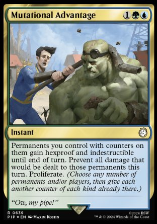 (639) Magic The Gathering Universes Beyond: Fallout: Extras Single: Mutational Advantage (V.2) Rare