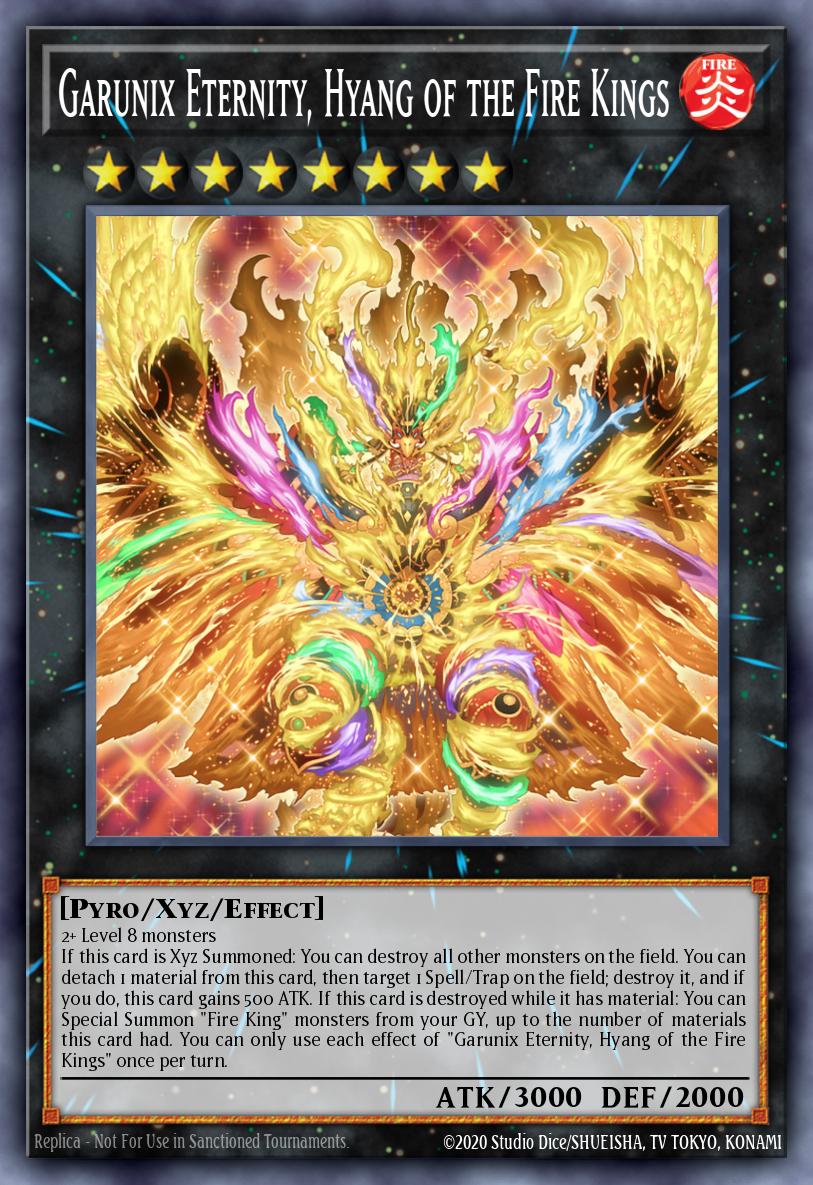 (003) YuGiOh TCG 25LP: Limited Pack World Championship 2025 Single: Garunix Eternity, Hyang of the Fire Kings (V.3 - Secret Rare) Secret Rare