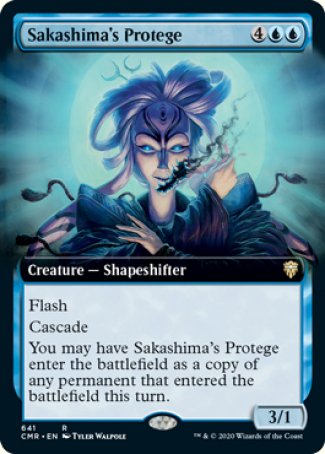 (641/361) Magic The Gathering Commander Legends: Extras Single: Sakashima's Protege Holo Rare