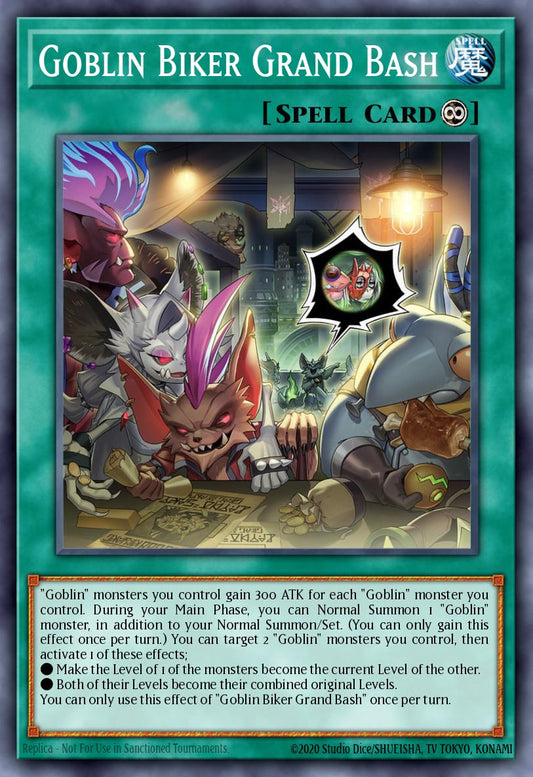 (060) YuGiOh TCG PHNI: Phantom Nightmare Single: Goblin Biker Grand Bash (V.2 - Quarter Century Secret Rare)  Quarter Century Secret Rare