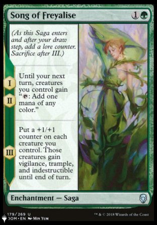 (179) Magic The Gathering The List Single: Song of Freyalise Uncommon