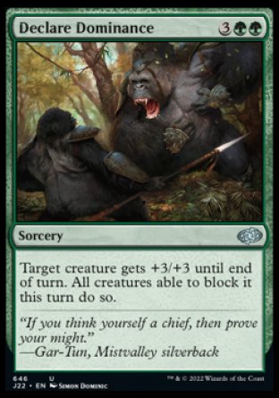 (646) Magic The Gathering Jumpstart 2022 Single: Declare Dominance Uncommon