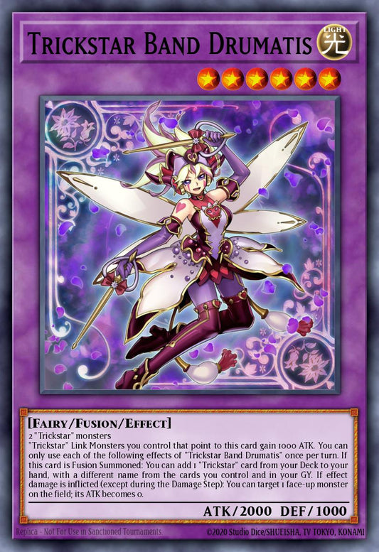 (027) YuGiOh TCG MZTM: Maze of the Master Single: Trickstar Band Drumatis  Rare