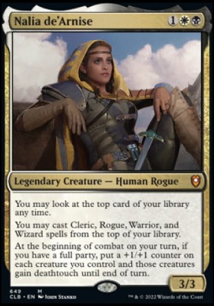 (649) Magic The Gathering Commander Legends: Battle for Baldur's Gate: Extras Single: Nalia de'Arnise (V.1) Holo Mythic