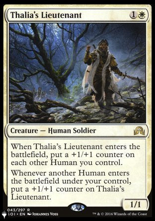 (043) Magic The Gathering The List Single: Thalia's Lieutenant Rare