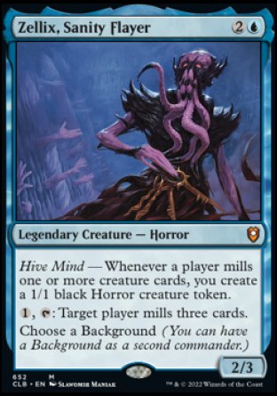 (652) Magic The Gathering Commander Legends: Battle for Baldur's Gate: Extras Single: Zellix, Sanity Flayer (V.1) Holo Mythic