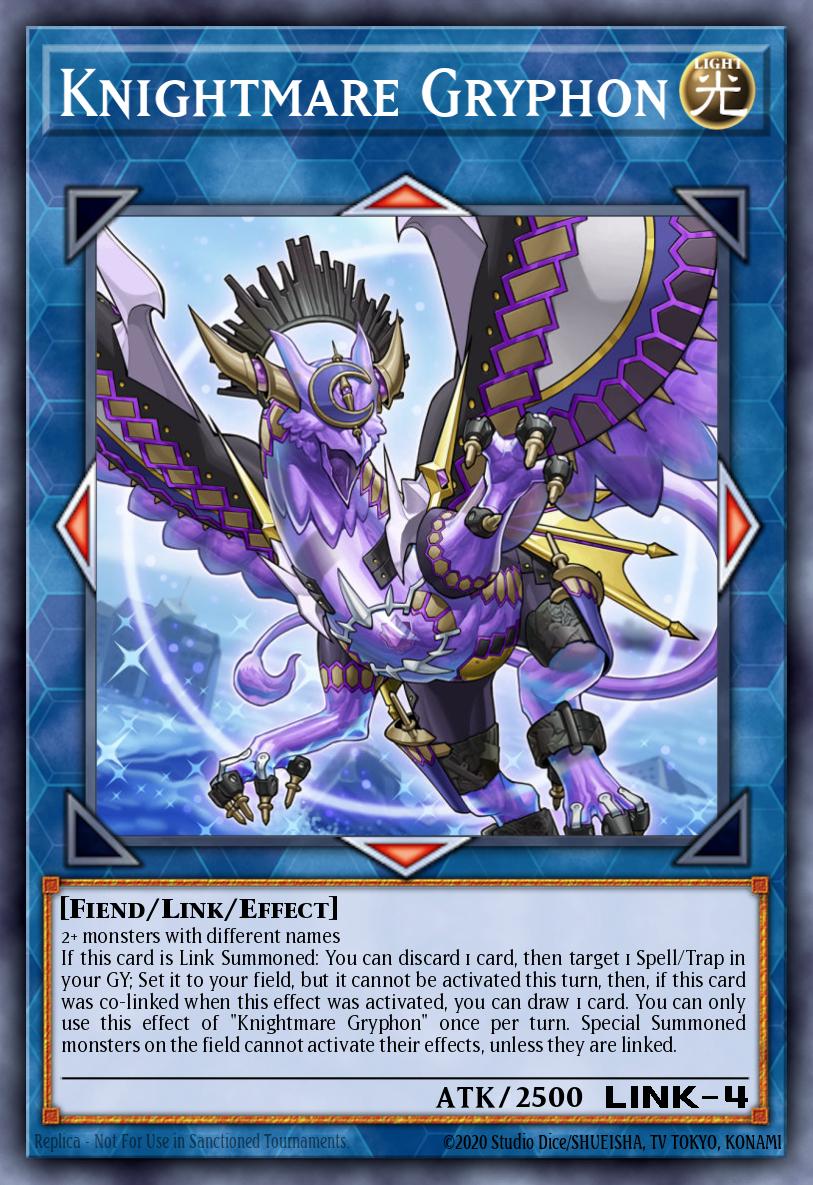 (029) YuGiOh TCG MP19: 2019 Gold Sarcophagus Tin Mega Pack Single: Knightmare Gryphon Ultra Rare