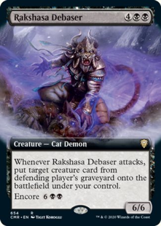 (654/361) Magic The Gathering Commander Legends: Extras Single: Rakshasa Debaser Holo Rare