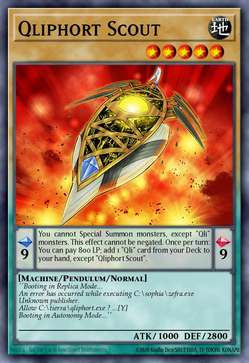 (236) YuGiOh TCG RA04: Quarter Century Stampede Single: Qliphort Scout (V.1 - Platinum Secret Rare) Platinum Secret Rare