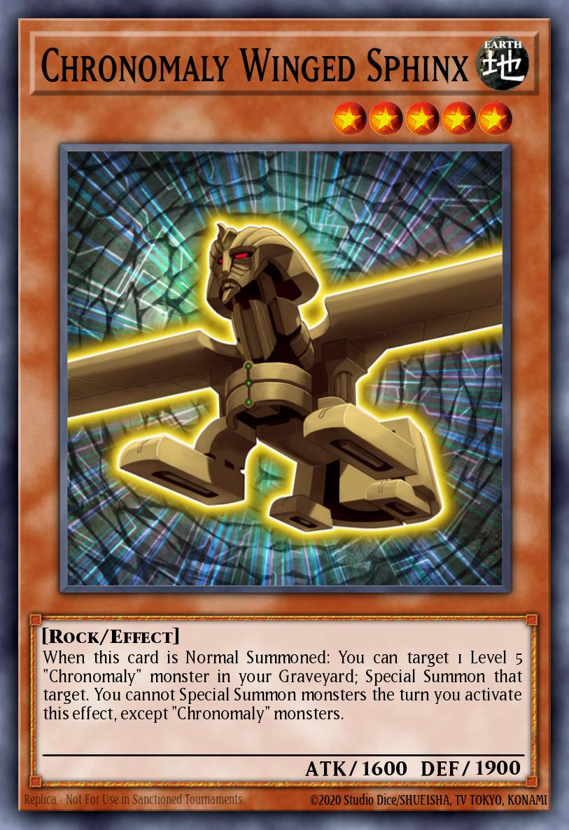 (191) YuGiOh TCG MP14: 2014 Mega-Tins Mega-Pack Single: Chronomaly Winged Sphinx Common