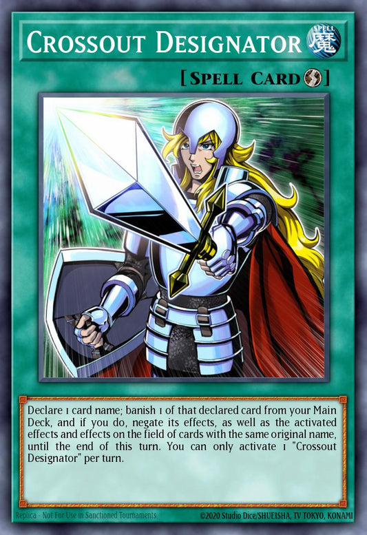 (063) YuGiOh TCG RA02: 25th Anniversary Rarity Collection II Single: Crossout Designator (V.3 - Secret Rare)  Secret Rare
