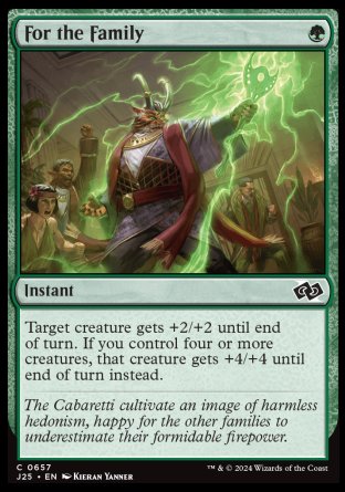 (657) Magic The Gathering Foundations Jumpstart Single: For the Family Common