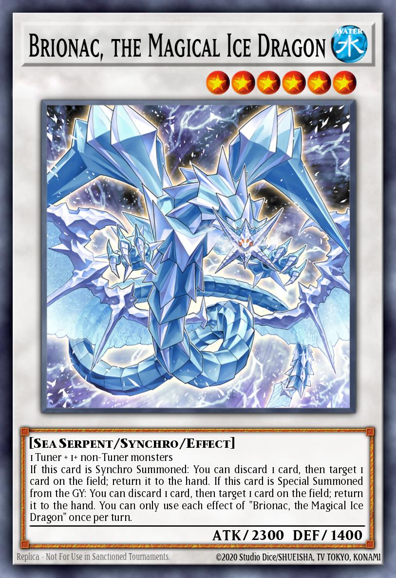 (004) YuGiOh TCG BLTR: Battles of Legend: Terminal Revenge Single: Brionac, the Magical Ice Dragon Secret Rare