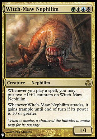 (138) Magic The Gathering The List Single: Witch-Maw Nephilim Rare