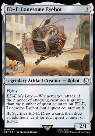 (659) Magic The Gathering Universes Beyond: Fallout: Extras Single: ED-E, Lonesome Eyebot (V.2) Holo Rare