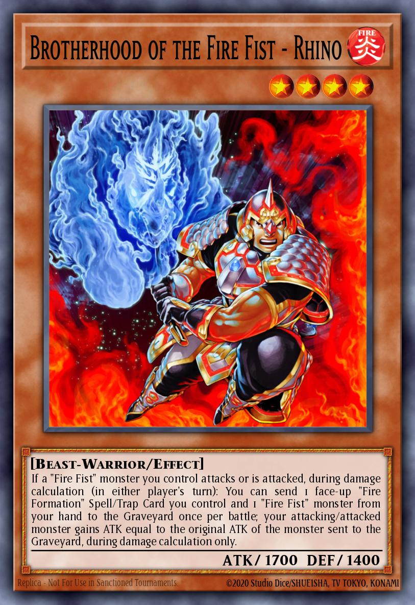 (014) YuGiOh TCG MP14: 2014 Mega-Tins Mega-Pack Single: Brotherhood of the Fire Fist - Rhino Rare