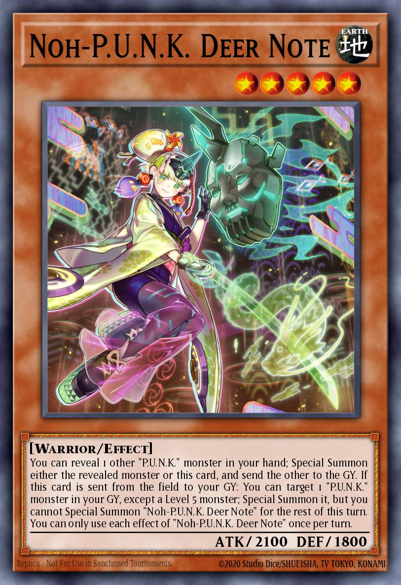 (076) YuGiOh TCG BLMM: Battles of Legend: Monster Mayhem Single: Noh-P.U.N.K. Deer Note Ultra Rare