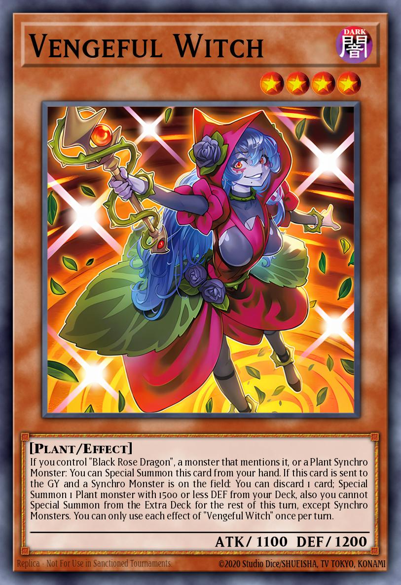 (004) YuGiOh TCG DOOD: Doom of Dimensions Single: Vengeful Witch Super Rare