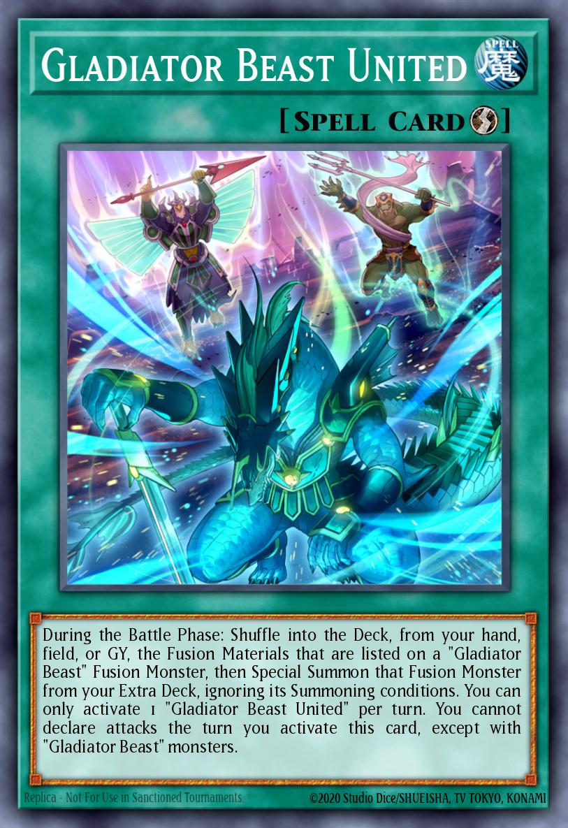 (185) YuGiOh TCG MP20: 2020 Tin of Lost Memories Mega Pack Single: Gladiator Beast United Common