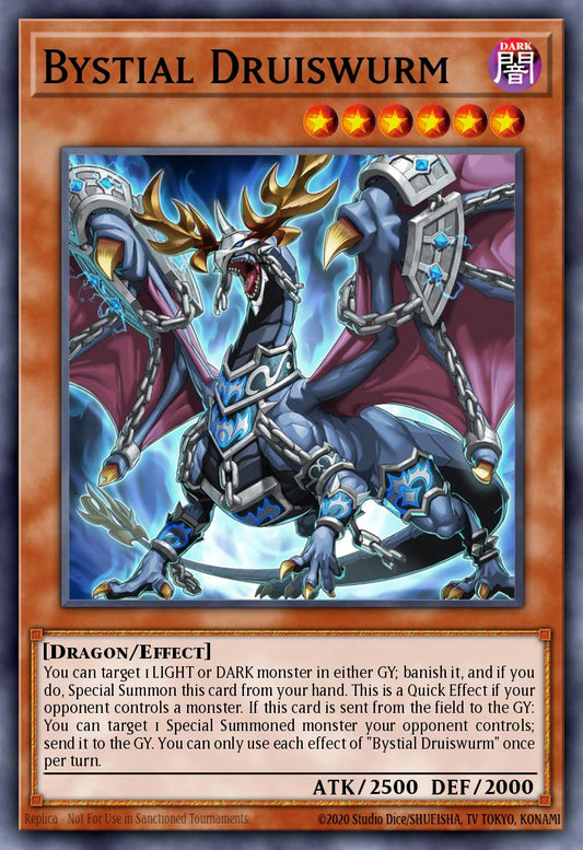 (044) YuGiOh TCG MP25: 2025 Mega-Pack Tin Single: Bystial Druiswurm  Starlight Rare