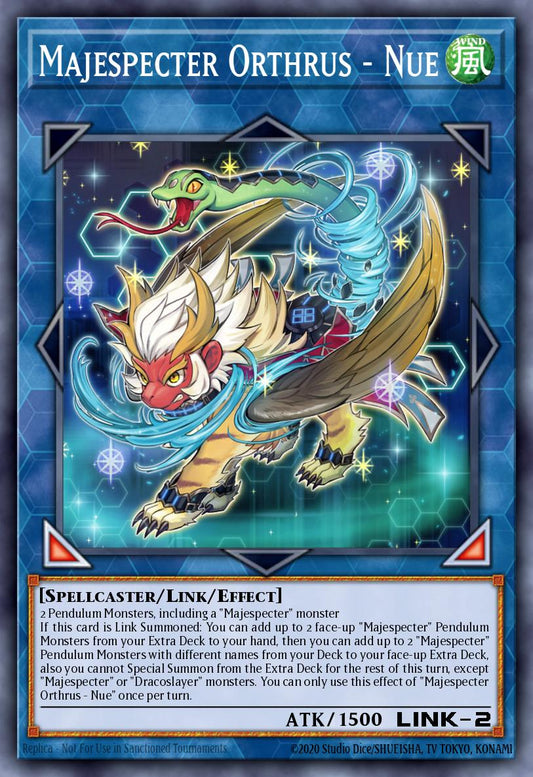 (051) YuGiOh TCG PHNI: Phantom Nightmare Single: Majespecter Orthrus - Nue (V.1 - Secret Rare)  Secret Rare