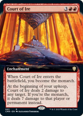 (663/361) Magic The Gathering Commander Legends: Extras Single: Court of Ire Holo Rare