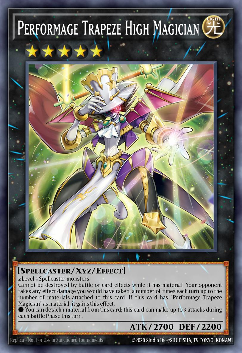 (055) YuGiOh TCG MZTM: Maze of the Master Single: Performage Trapeze High Magician  Super Rare