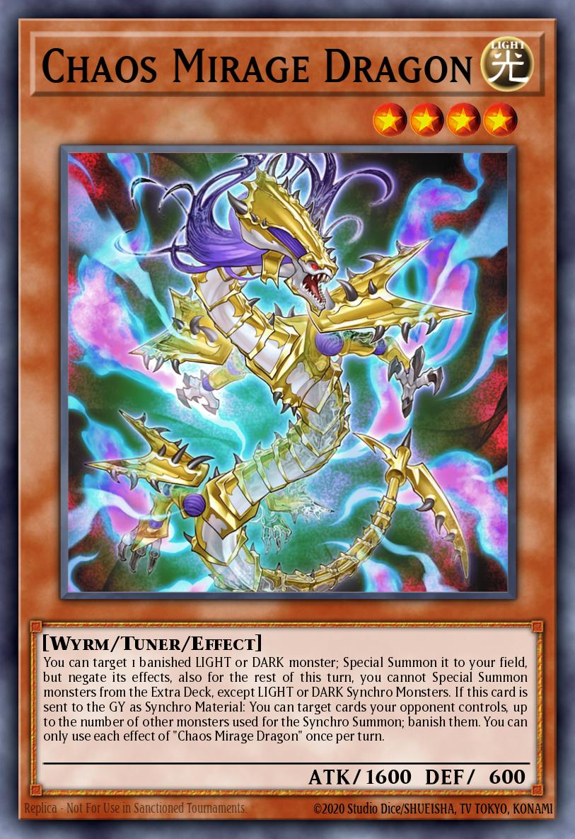 (170) YuGiOh TCG MP24: 25th Anniversary Tin: Dueling Mirrors Single: Chaos Mirage Dragon Ultra Rare