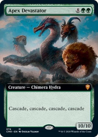 (674/361) Magic The Gathering Commander Legends: Extras Single: Apex Devastator Mythic
