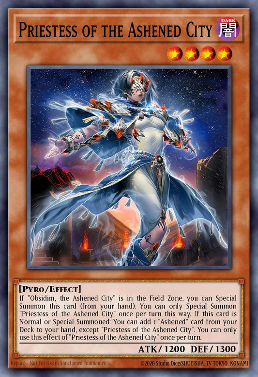 (093) YuGiOh TCG PHNI: Phantom Nightmare Single: Priestess of the Ashened City (V.1 - Ultra Rare)  Ultra Rare