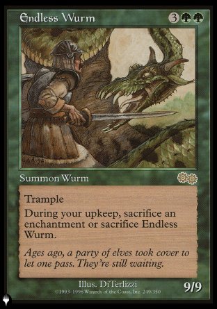 (249) Magic The Gathering The List Single: Endless Wurm Rare