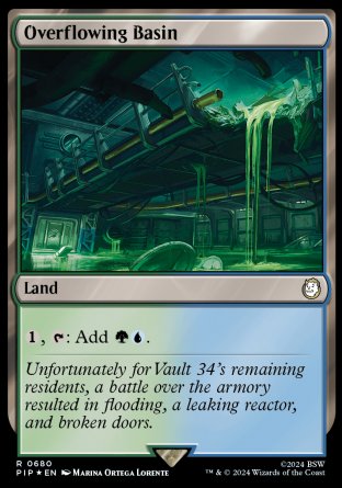 (680) Magic The Gathering Universes Beyond: Fallout: Extras Single: Overflowing Basin (V.2) Holo Rare