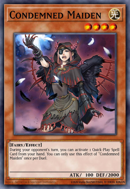 (038) YuGiOh TCG PRIO: Primal Origin Single: Condemned Maiden  Common