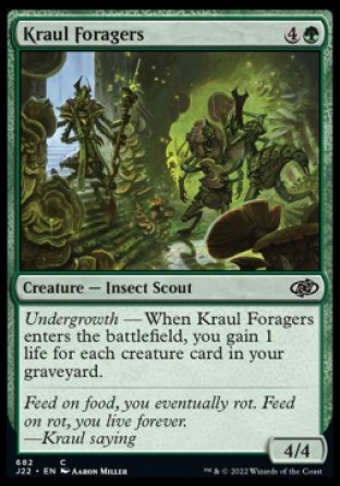 (682) Magic The Gathering Jumpstart 2022 Single: Kraul Foragers Common